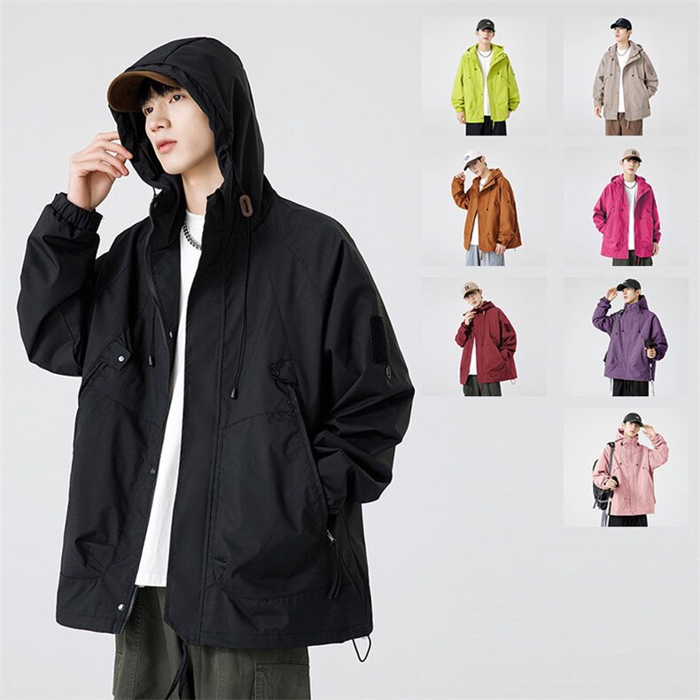26春季新款连帽夹克多色潮流冲锋衣男女通用716A-JK303-P60，男装夹克，星座716A（原星座815-4）