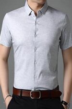 G88892021夏季新款长袖桑蚕丝衬衫男商务休闲男装，男装衬衫，电商B360
