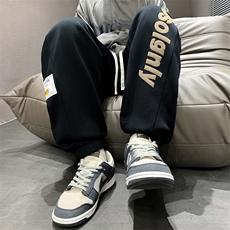 K7433P36加绒P45裤子春秋美式直筒裤阔腿工装潮牌卫裤休闲有加绒，男装休闲裤，星座510A-1