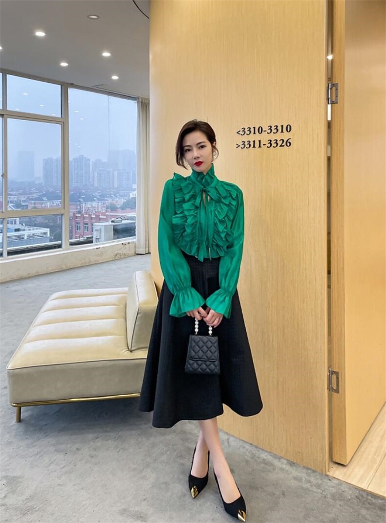 木耳边衬衣，其它，M&G