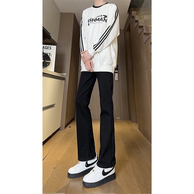 现货主推弹力渐变大码直筒微喇毛边牛仔裤K860-K861-K866-P50,男装牛仔裤,星座205