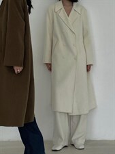 冬季·双排扣翻领双面羊绒大衣，其它，hello september