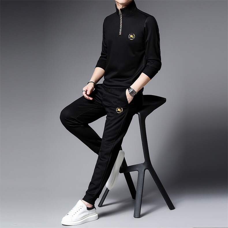S9837-2钱塘2020-2春秋薄款时尚休闲百搭中青年男士长袖卫衣P137,男装休闲套装,钱塘207-2