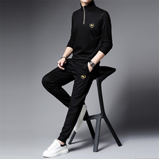 S9837-2钱塘2020-2春秋薄款时尚休闲百搭中青年男士长袖卫衣P137，男装休闲套装，钱塘207-2