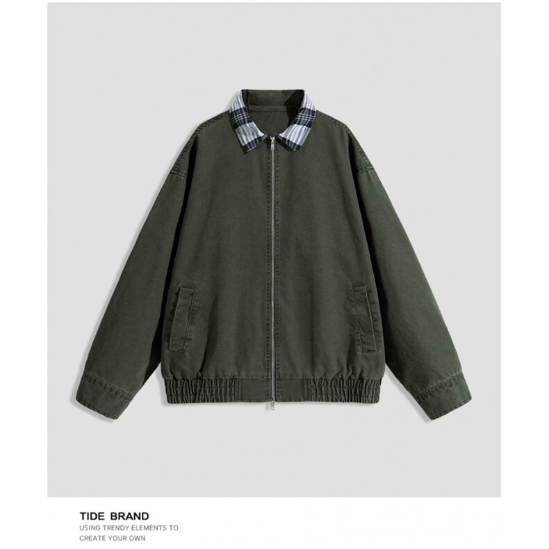 翻领时尚百搭简约经典高级休闲百搭潮夹克外套男2025JK1366-P95，男装夹克，星座1103-3