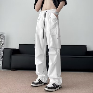 美式潮牌休闲工装裤男2024春季新款机能设计感长裤现货 K7831-P40图片