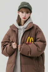 中性风23新款冬季时尚百搭潮流字母印花棉服外套MY62063P85控118，男装棉衣，电商A268