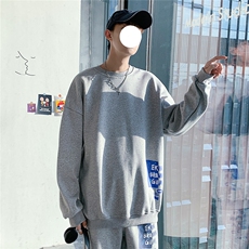 1港风中性情侣大码M-5XL原创原宿运动套头卫衣男外套7257P38控58，女装短外套，星座226-2