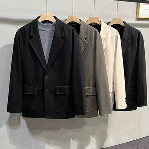 MN09-P80 2025新款秋季复古单排扣高级感休闲西服男女潮牌宽松图片