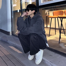 抖音得物高品质二开25秋冬美式重磅宽松结构设计连帽卫衣外套W78，男装卫衣，电商A486