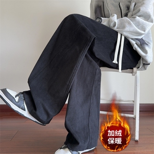 加绒休闲裤男宽松灯芯绒弯刀裤 K3657-P45加绒P55 控68加绒控78图片