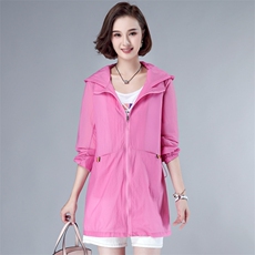 2026春夏装新款时尚连帽防晒衣B356，女装防晒衣，板酷