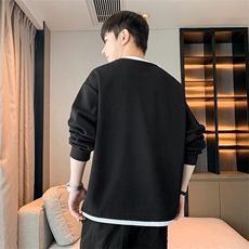 潮流假两件卫衣潮牌宽松休闲上衣A161-WY5503-P40，男装卫衣，电商A161