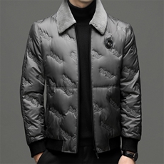 羽绒服男2023冬季新款中年加厚保暖白鸭绒服上衣男装商务休闲外套，男装羽绒服，电商B212（原钱塘6029）