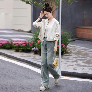 小香风外套女2024春秋新款高级感小个子高端时尚休闲短款圆领上衣图片
