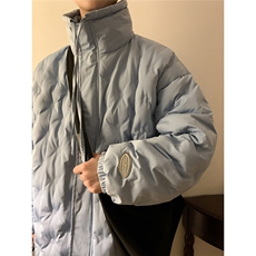 1定制面料棉衣男港风半高领棉服男外套男8707P125控168，男装棉衣，星座226-2