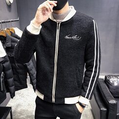 加绒加厚蜈蚣纱刺绣韩版修身夹克外套C301-JK68-P115，男装夹克，电商C301