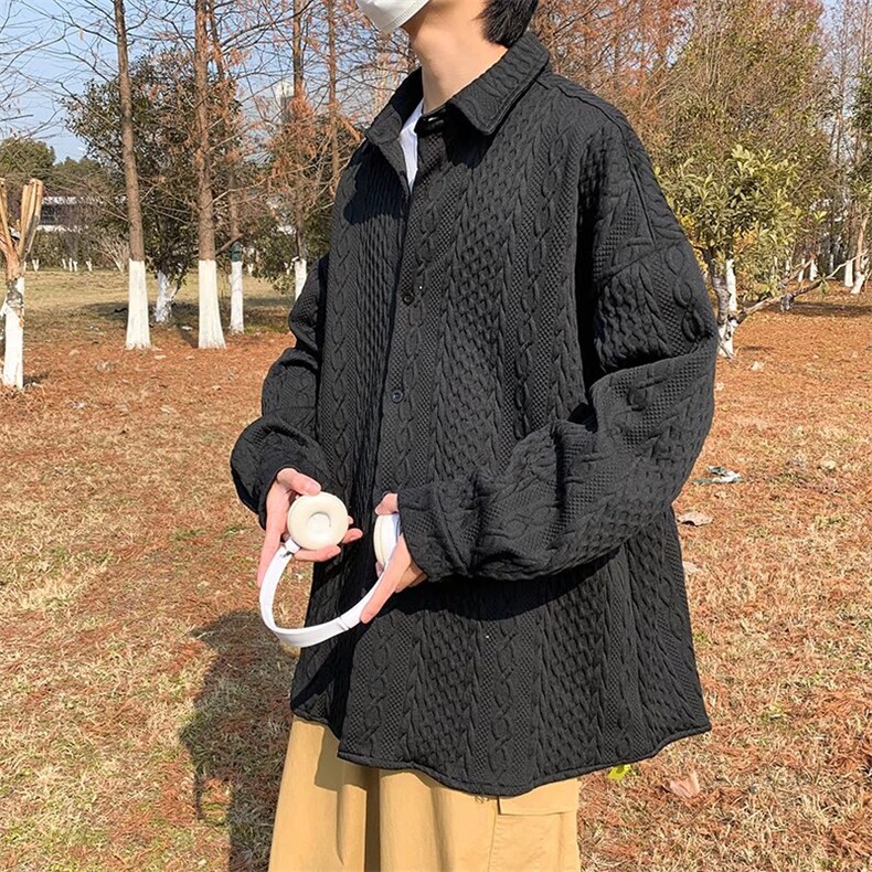 春季华夫格衬衫男长袖港风C542P38,男装衬衫,星座1116-2