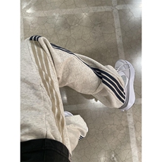 条纹运动卫裤男秋冬季男女宽松直筒休闲垂感阔腿长裤K537，男装休闲裤，星座1116A（原606A-3）