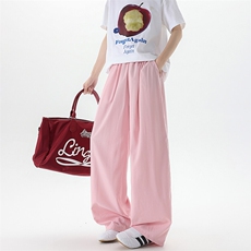 8XL-M多巴胺冰丝垂感慵懒山本裤男夏拖地裤子阔腿休闲裤KZ051P30，男装休闲裤，电商B312