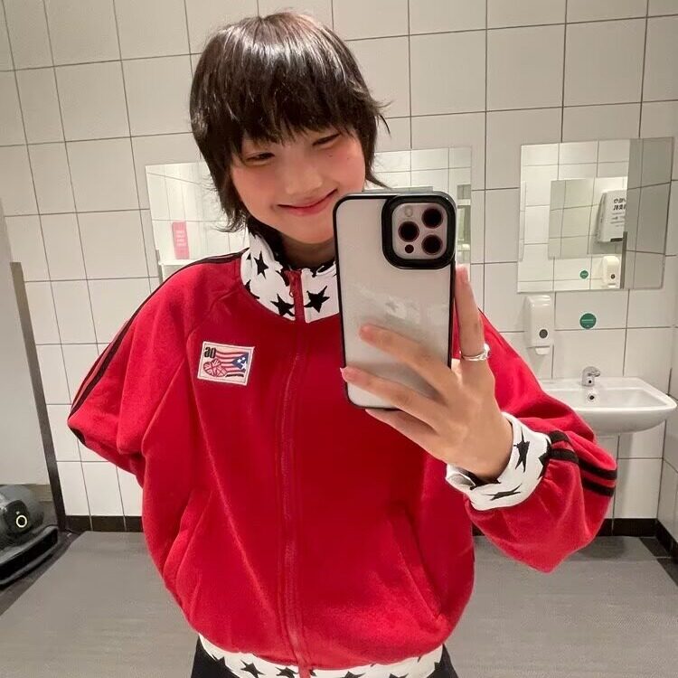 W28-P63棒球服外套女春秋2025新款设计感中性短款独特超好看外套,女装短外套,电商B323A