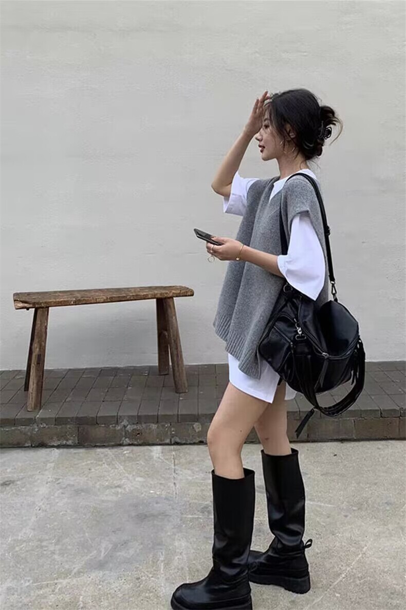 2025羊毛不规则马甲舒适百搭简约秋冬新款保暖软糯,女装羊毛衫,莺澜羊绒