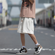休闲短裤男潮牌ins宽松休闲潮流中裤百搭韩版五分裤DK01036-P30，男装休闲裤，星座308B-2