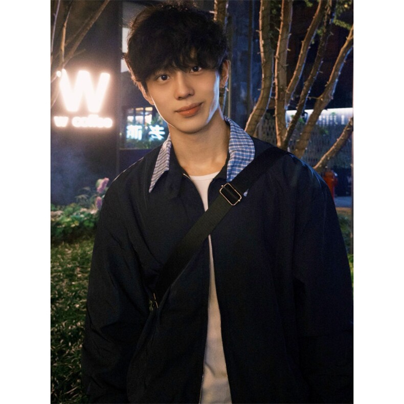 时尚长袖开衫翻领夹克百搭慵懒潮流新日系流行513AJK2380P60,男装夹克,星座513A