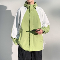 2024春秋新款冲锋衣连帽夹克户外工装日系百搭撞色外套JK2363-P75，男装夹克，电商A128