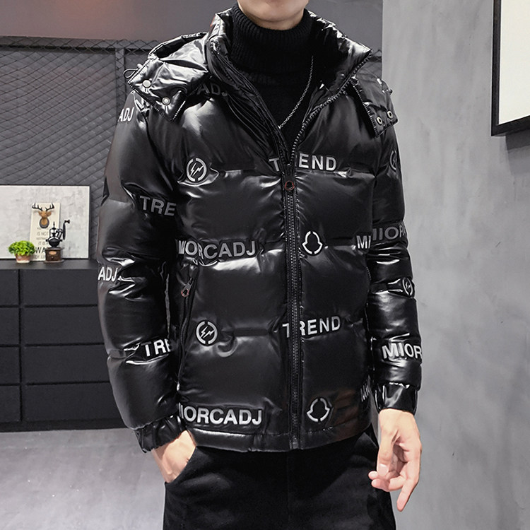 冬季新款大码加厚连帽压花短款潮牌情侣时尚羽绒服,男装羽绒服,星座301D-5(原星座1415）
