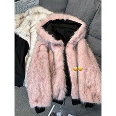 网图有货双面穿棉服猫耳朵连帽外套男女座山雕棉衣A1162-P103，男装棉衣，星座1505