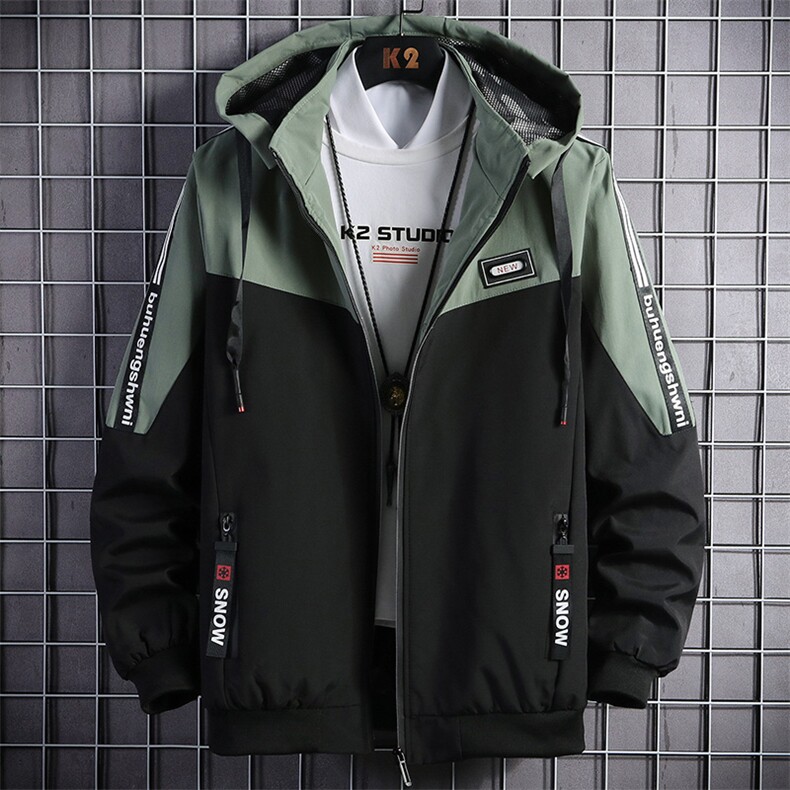新款春秋季外套男士痞帅气衣服韩版潮流工装立领夹克JK135-P65,男装夹克,星座1206（原A206）