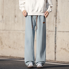 8XL-M特大码牛仔裤男宽松直筒裤子加肥加大码K908P50控68，男装牛仔裤，电商D206-1