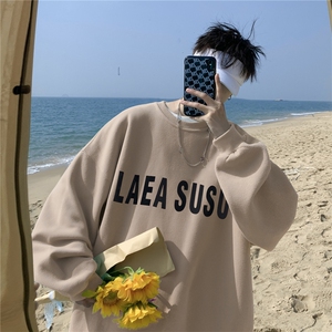 ！直播品质 重磅大码港风LAEA厚板印花圆领卫衣WY101-特p28图片