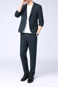 GDN5458四季款新款男士礼服西装修身商务休闲男装西服两件套装图片