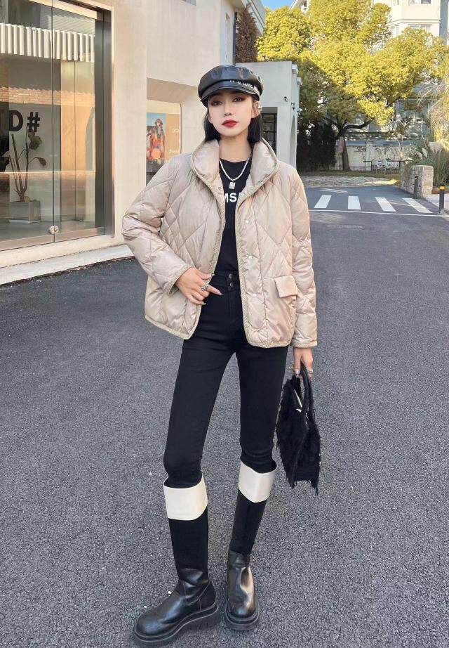 [现货]简单大方休闲款羽绒服，四色、三个尺码，女装羽绒服，依柏璐(1F)