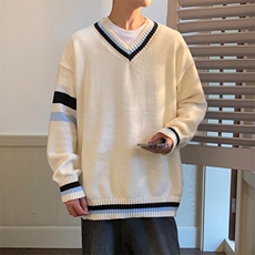 311B-1-CM-3902-P39控69港风V领针织衫毛衣提花大码针织毛衣，男装针织衫/毛衣，星座311B-1