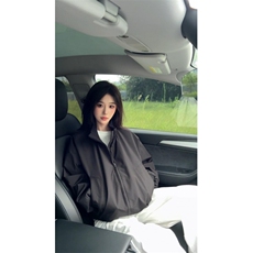 现货26春装美拉德立领飞行夹克纯色复古廓形高街棒球服外套，男装夹克，电商A486-1