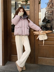 现货新款东大门加厚保暖羽绒服百搭连帽面包服女装外套女，女装羽绒服，网红馆