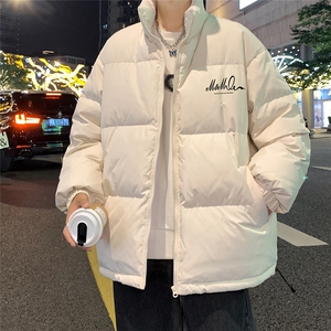 港风新款冬季时尚百搭潮流复古立领加厚棉服外套MY62064P85控118图片