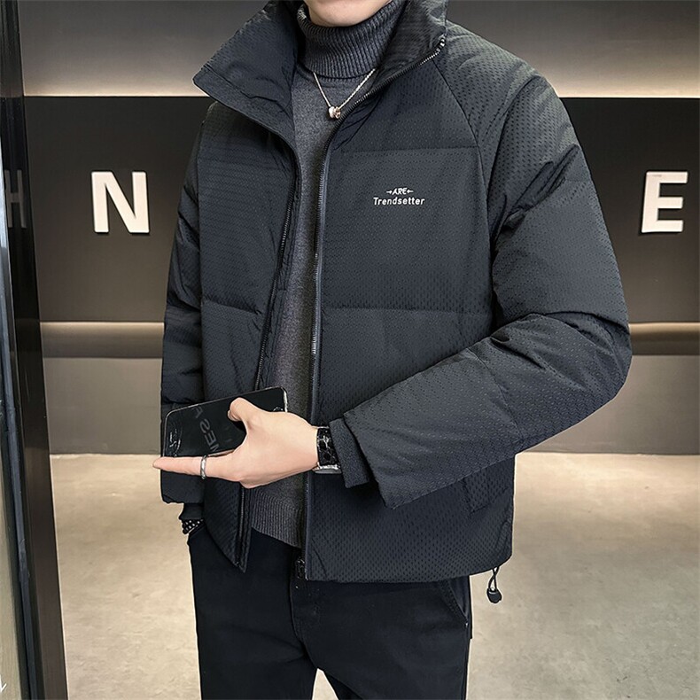2024新款男士立领羽绒服帅气冬装防寒保暖外套B240-YR28865-P175图片