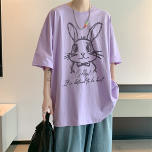 已注册/夏季内景新款个性宽松短袖T恤男潮大码打底衫DT00596/P25图片