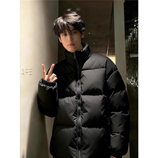 羽绒棉服男冬季加厚立领短款面包服防寒保暖棉衣情侣款外套，男装棉衣，星座506A
