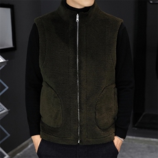 秋冬季高品质颗粒绒马甲皮毛一体双面穿马甲XZ310B-3-M87-P73，男装背心/马甲，星座310B-3