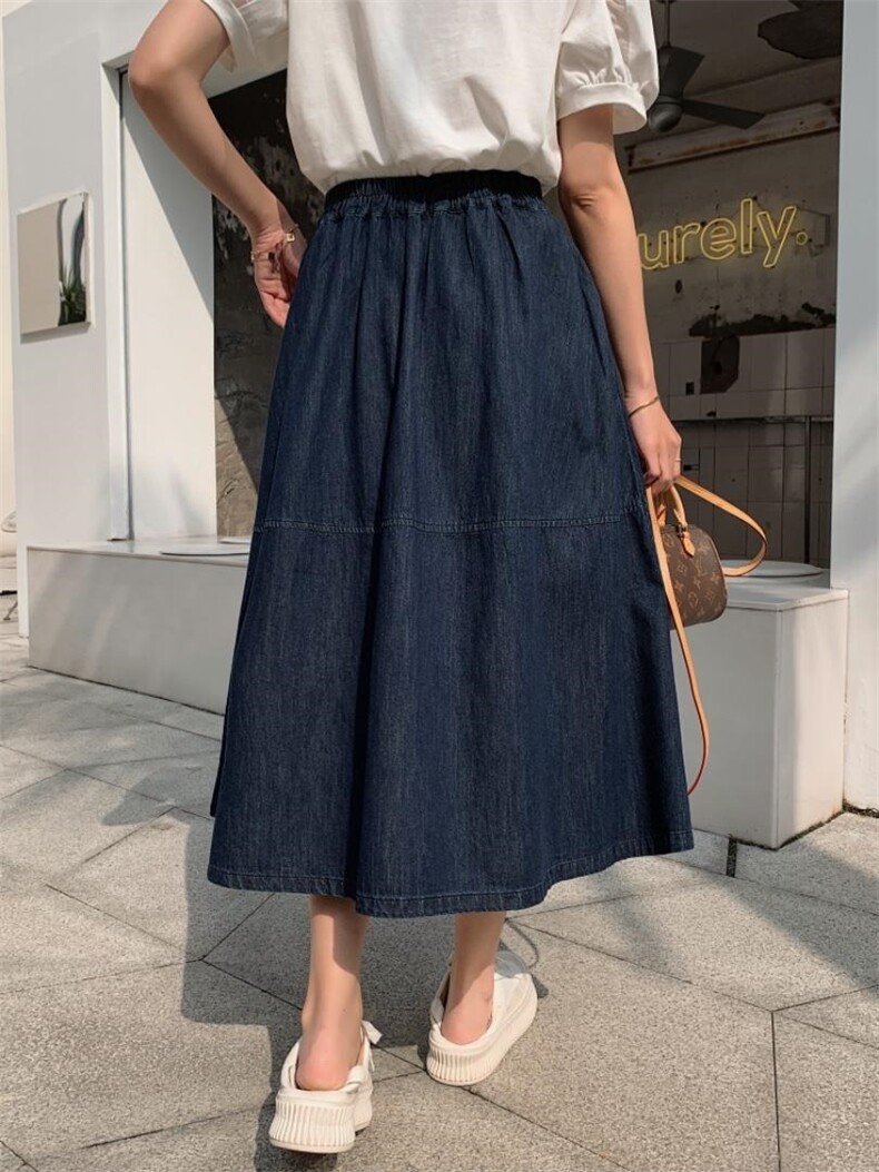 牛仔半裙，女装半身裙，肆尔