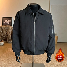 飞行夹克棉服冬季新款夹棉加厚短款男复古外套5D1180-TP5598，男装夹克，电商A102