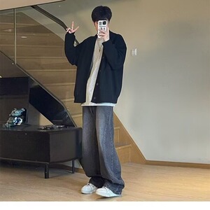 日系老钱风外套男款春秋新款休闲百搭冬季外套MY816J-P42图片