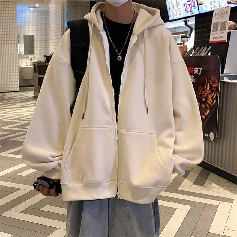703-WH172-P65秋冬基础款加绒卫衣外套光板可二开,女装短外套,星座703