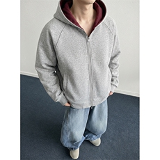 抖音得物品质26春装美式高街重磅结构双层双面卫衣开衫外套XS107，女装短外套，电商A486