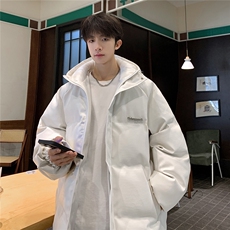 港风连帽鳄鱼纹金属装饰设计大码潮流休闲棉衣男MY77744P128控168，男装棉衣，星座227-7